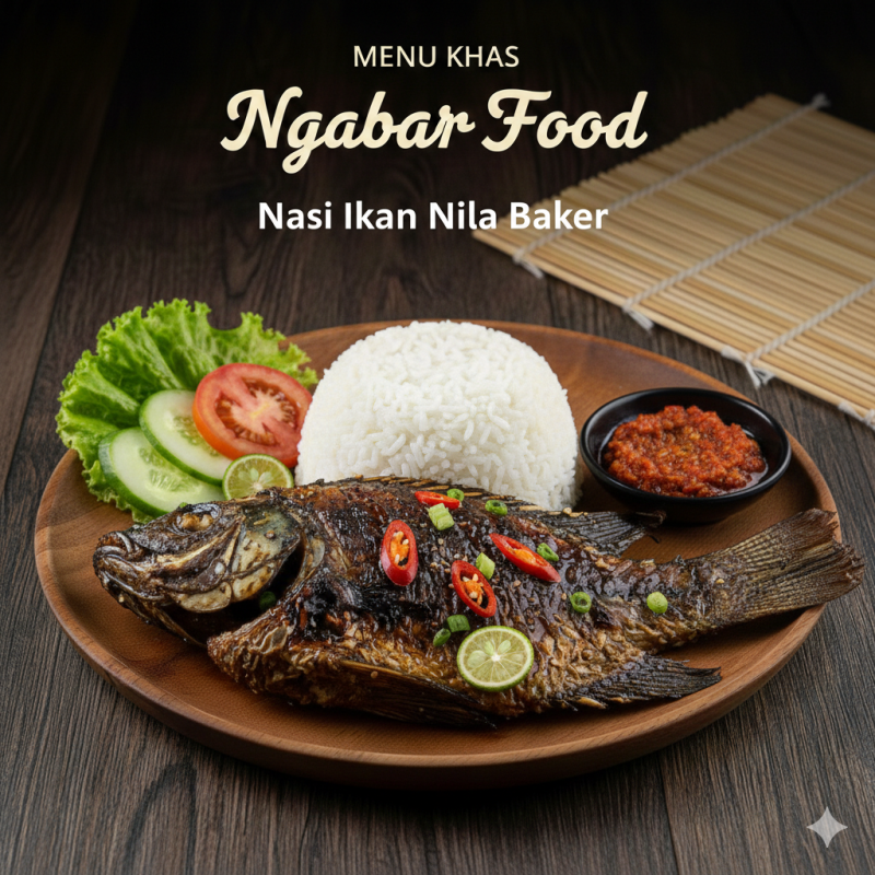 Nasi Ikan Nila Bakar