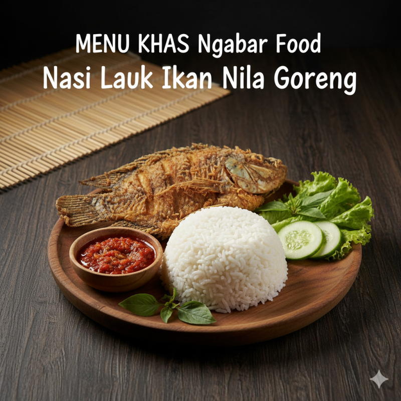Nasi Ikan Nila Goreng